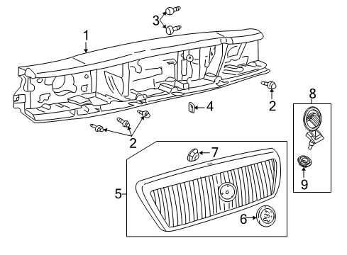 2003 Mercury Grand Marquis Front Panel Diagram