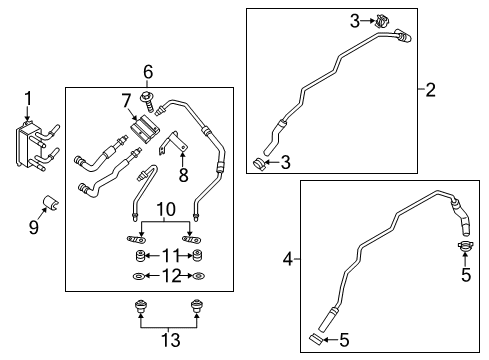 2013 Lincoln MKZ Oil Cooler Diagram