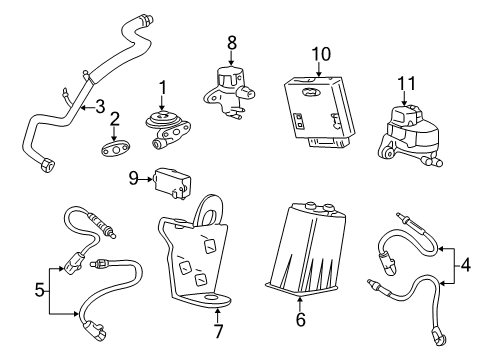 2000 Ford Mustang EGR System Diagram 2 - Thumbnail