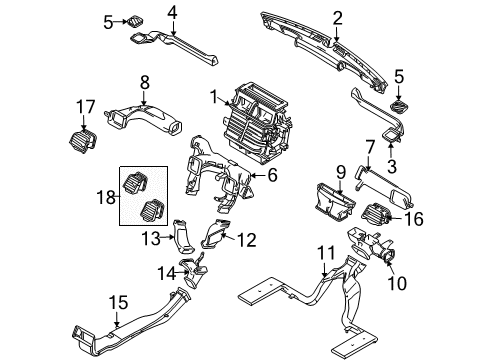 2013 Lincoln MKS Ducts Diagram