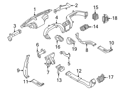 2019 Lincoln Nautilus Ducts Diagram