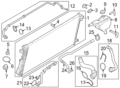 2024 Ford F-250 Super Duty Cooling System Diagram 5 - Thumbnail
