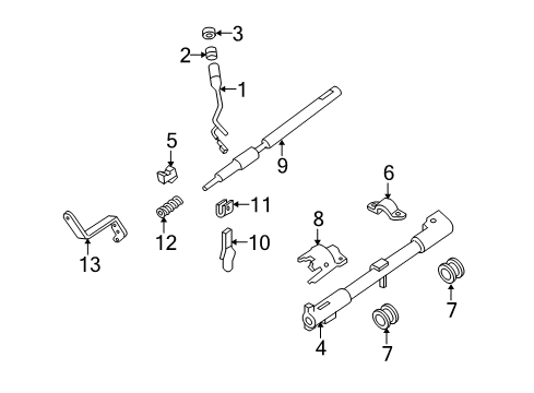 2013 Ford E-250 Gear Shift Control - AT Diagram