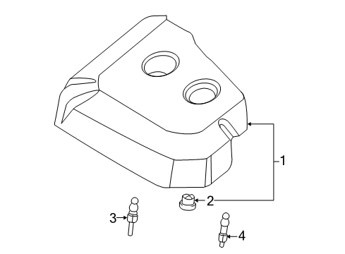 2014 Ford Escape Engine Appearance Cover Diagram 2 - Thumbnail