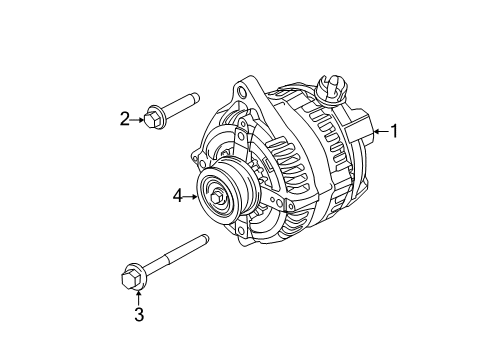 2014 Ford F-150 Alternator Diagram for AL3Z-10346-C