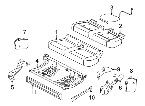 2024 Ford F-150 Rear Seat Components Diagram 4 - Thumbnail