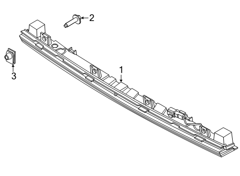 2025 Ford Expedition High Mount Lamps Diagram