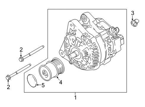 2018 Ford EcoSport Alternator Diagram 2 - Thumbnail