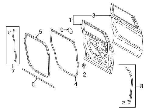 2025 Ford Expedition Door & Components Diagram 2 - Thumbnail