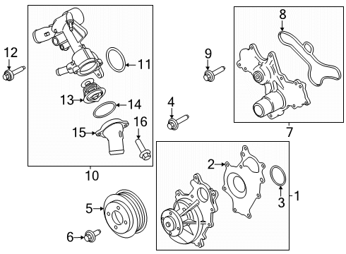 2025 Ford Transit-150 Water Pump Diagram