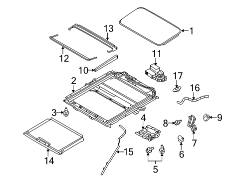 2014 Ford Special Service Police Sedan Sunroof Diagram
