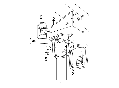 2005 Ford F-250 Super Duty Tail Lamps Diagram