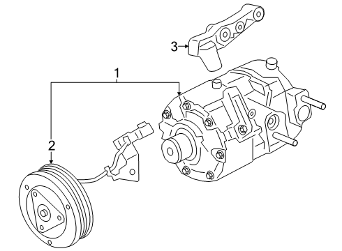 2025 Lincoln Nautilus A/C Compressor Diagram 2 - Thumbnail