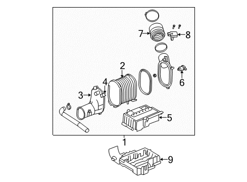 2004 Ford F-350 Super Duty Filters Diagram 3 - Thumbnail