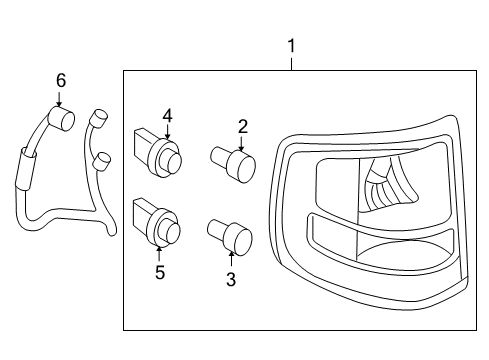 2008 Ford Explorer Sport Trac Combination Lamps Diagram