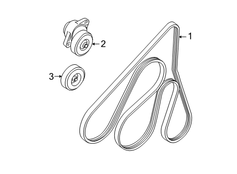 2005 Ford Ranger Serpentine Belt Diagram for 4L5Z-8620-EA