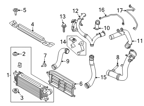 2025 Ford Bronco Intercooler - Belts Diagram 2 - Thumbnail