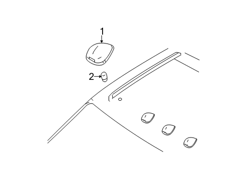 2013 Ford F-250 Super Duty Roof Lamps Diagram