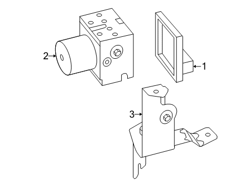 2005 Ford Mustang ABS Components Diagram