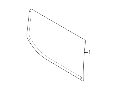 2024 Ford E-Transit Glass - Side Panel Diagram 3 - Thumbnail