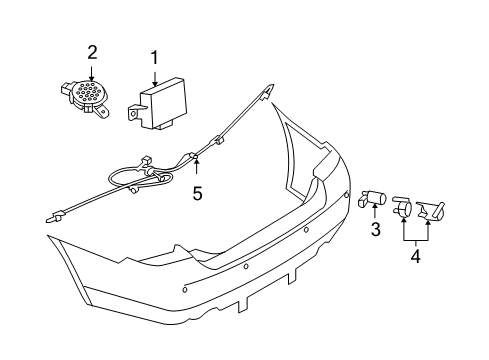 2011 Ford Fusion Parking Aid Diagram