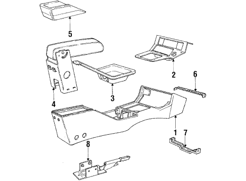1985 Mercury Lynx Center Console Diagram