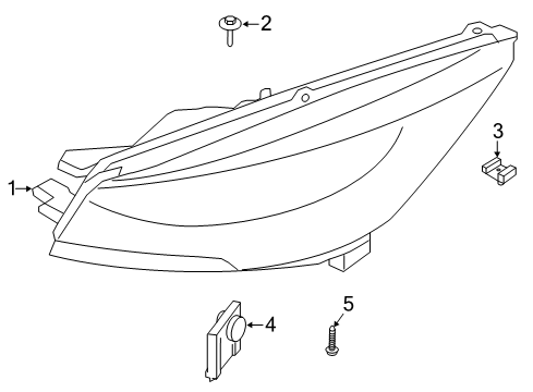 2021 Ford Escape Headlamps Diagram 2 - Thumbnail