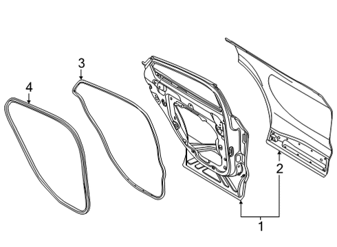 2025 Ford Mustang Mach-E Door & Components Diagram 2 - Thumbnail