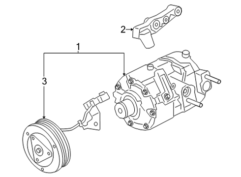 2025 Ford Bronco Sport A/C Compressor Diagram 2 - Thumbnail