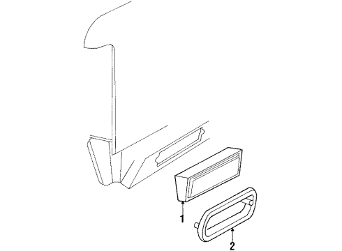 1987 Lincoln Town Car Side Marker Lamps Diagram