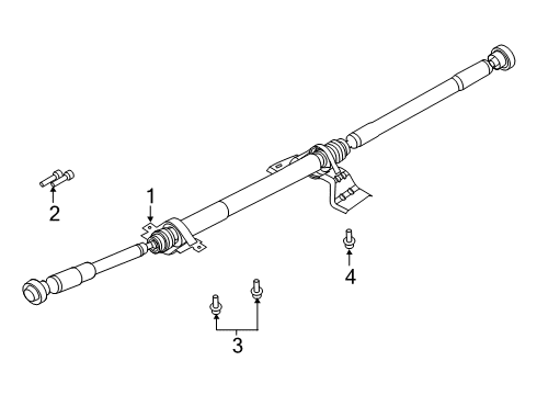 2017 Ford Fusion Drive Shaft - Rear Diagram