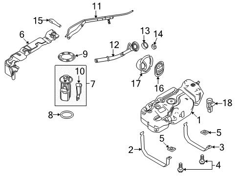 2010 Lincoln Navigator Bezel Diagram for 9L1Z-9A212-A
