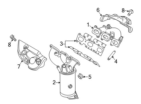 2012 Lincoln MKS Exhaust Manifold Diagram