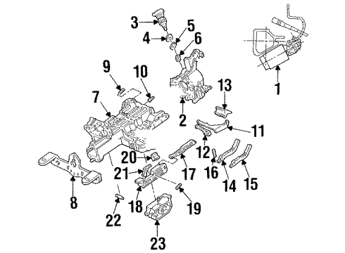 1992 Mercury Grand Marquis Housing & Components Diagram