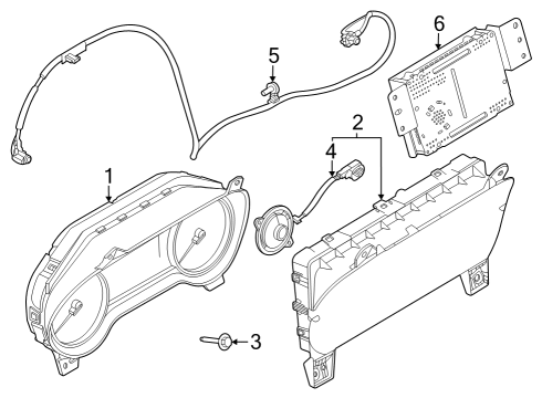 2025 Ford F-350 Super Duty Instruments & Gauges Diagram