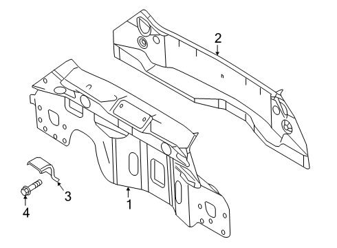 2011 Ford Fiesta Rear Body Diagram