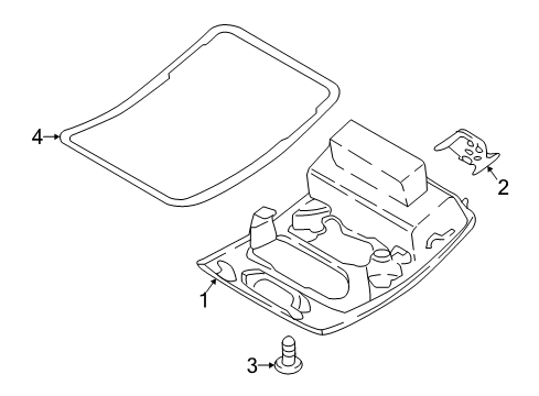 2018 Ford EcoSport Overhead Console Diagram
