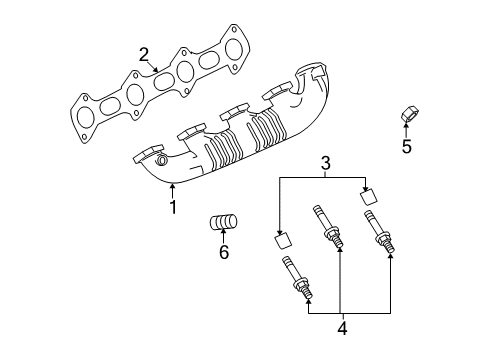 2008 Ford E-350 Super Duty Exhaust Manifold Diagram 3 - Thumbnail