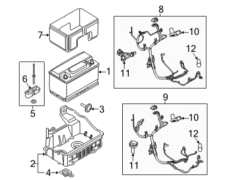 2015 Ford F-150 Sensor, Outer Diagram for DS7Z-10C679-A