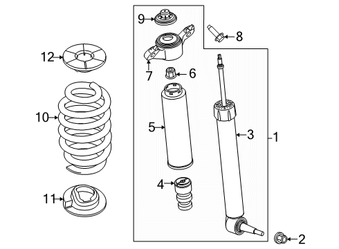 2024 Ford Explorer Shocks & Components Diagram