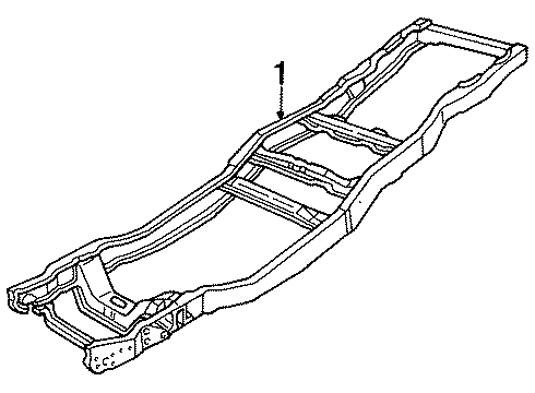 1994 Ford F-250 Frame & Components Diagram 2 - Thumbnail