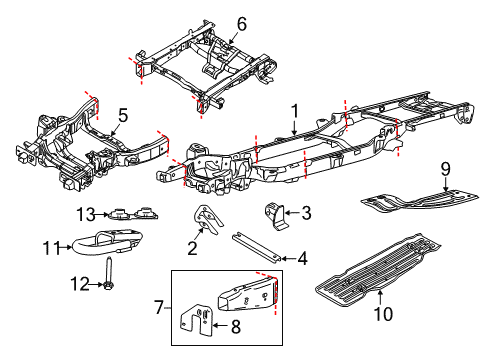 2017 Ford F-150 Frame & Components Diagram 5 - Thumbnail