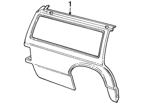 1985 Mercury Marquis Quarter Panel & Components Diagram 4 - Thumbnail