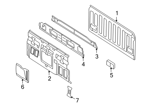 2008 Ford Explorer Sport Trac Back Panel Diagram