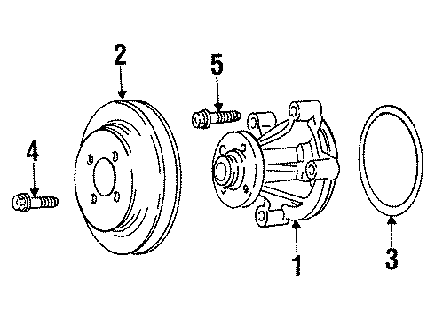 1995 Mercury Grand Marquis Pulley Diagram for F2AZ8509A