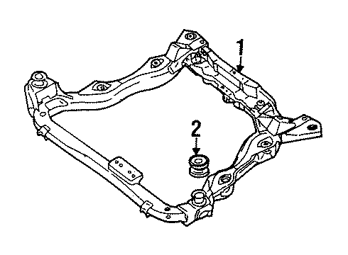 2000 Mercury Cougar Suspension Mounting - Front Diagram