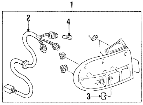 1997 Ford Aspire Tail Lamps Diagram
