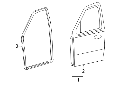 2011 Mercury Mariner Door & Components Diagram 2 - Thumbnail