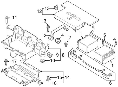 2025 Ford F-350 Super Duty Battery Diagram