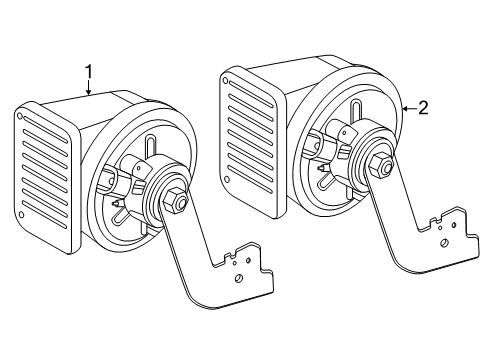 2024 Ford Ranger Horn Diagram